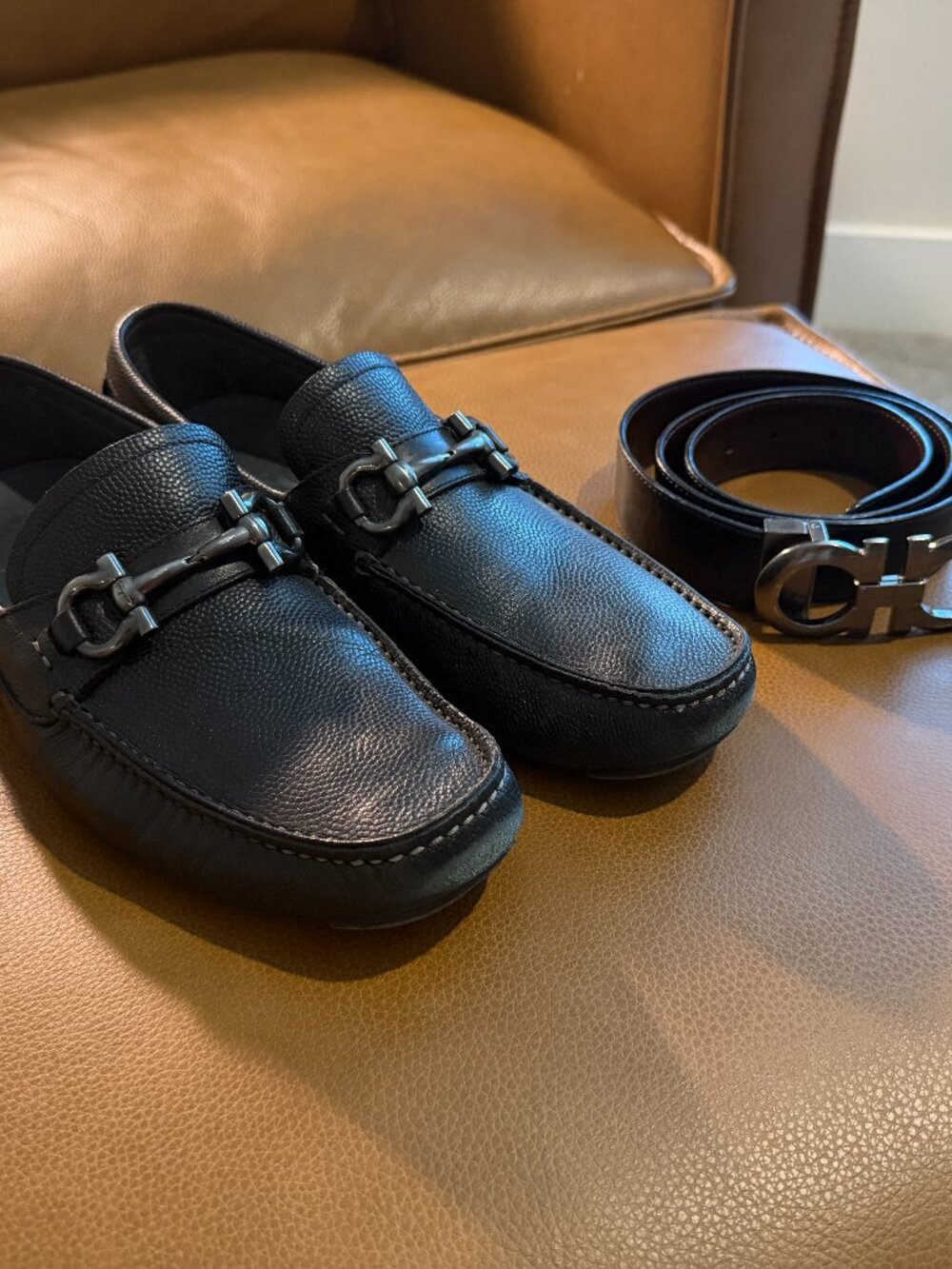 Ferragamo Gancini Driver ornament w/ Belt